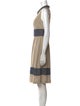 Salvatore Ferragamo Linen Knee-Length Dress