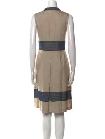 Salvatore Ferragamo Linen Knee-Length Dress