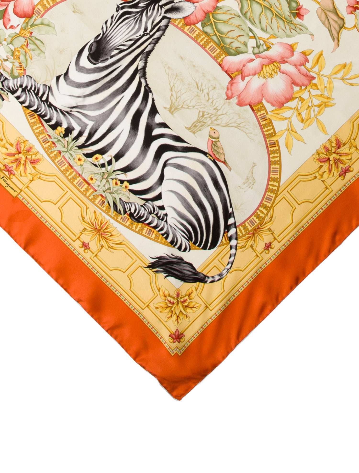 Salvatore Ferragamo Silk Printed Scarf