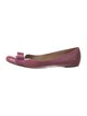 Salvatore Ferragamo Vara Bow Accent Patent Leather Ballet Flats