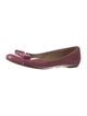 Salvatore Ferragamo Vara Bow Accent Patent Leather Ballet Flats