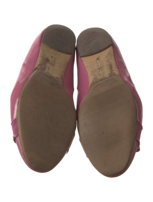 Salvatore Ferragamo Vara Bow Accent Patent Leather Ballet Flats