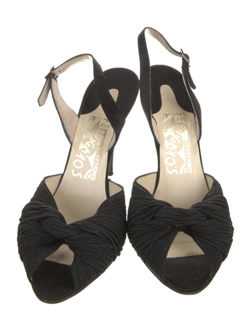 Salvatore Ferragamo Pleated Accents Espadrilles