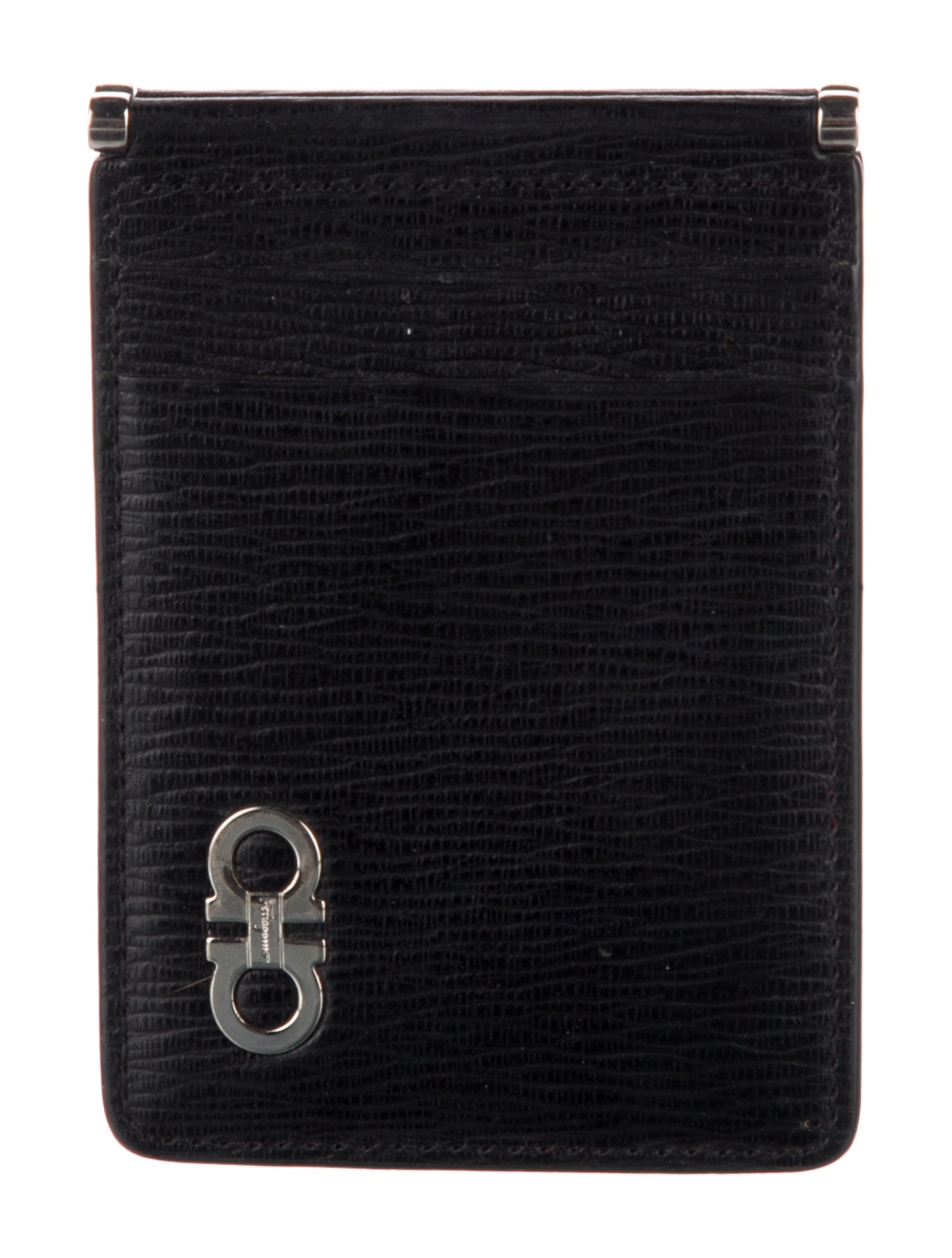 Salvatore Ferragamo Gancini Logo Leather Wallet