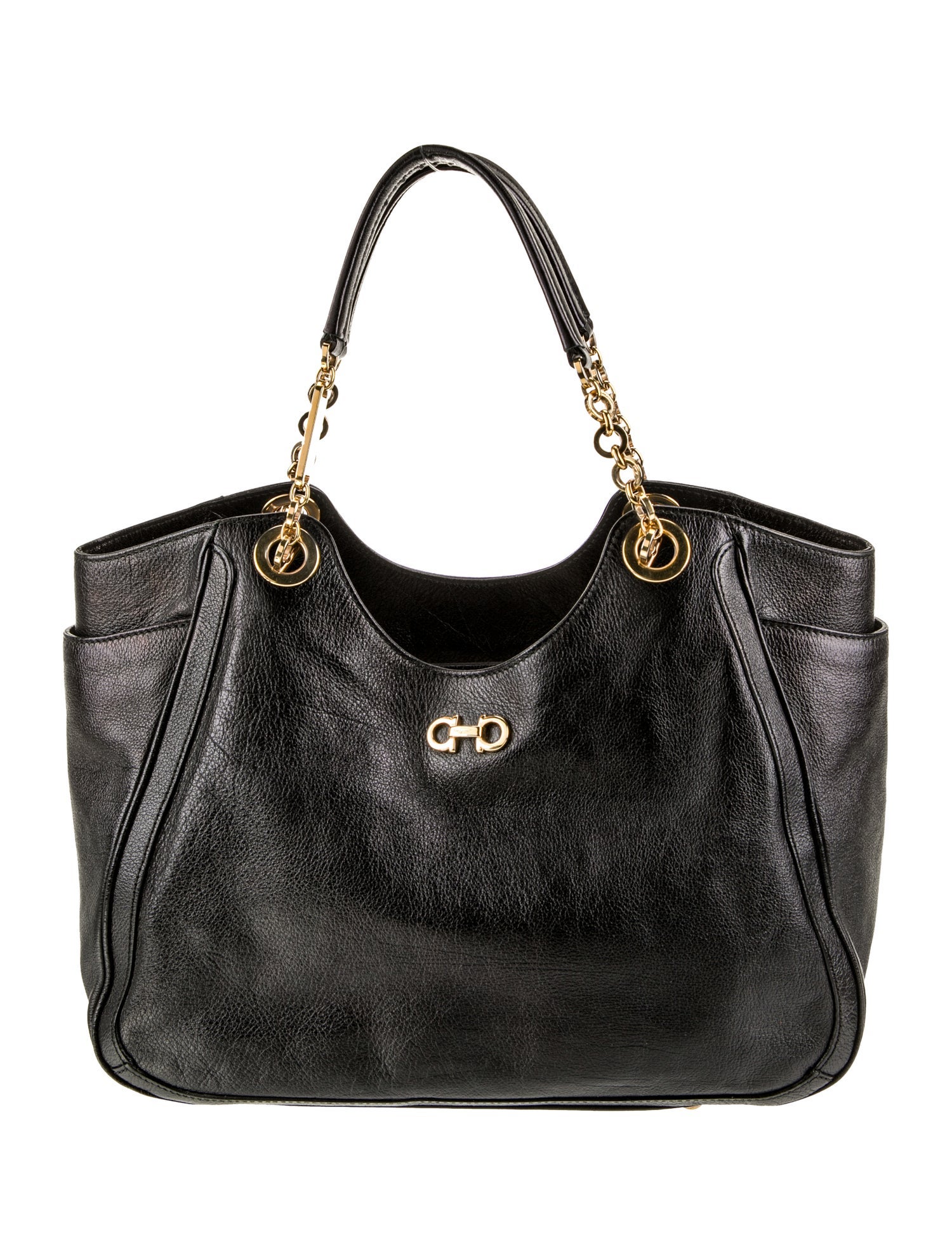 Salvatore Ferragamo Leather Top Handle Bag