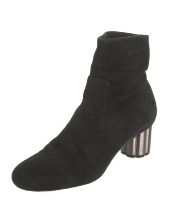 Salvatore Ferragamo Suede Sock Boots