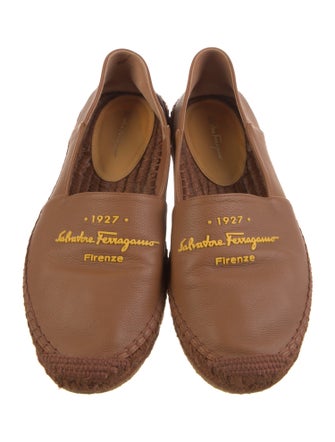 Salvatore Ferragamo Leather Espadrilles