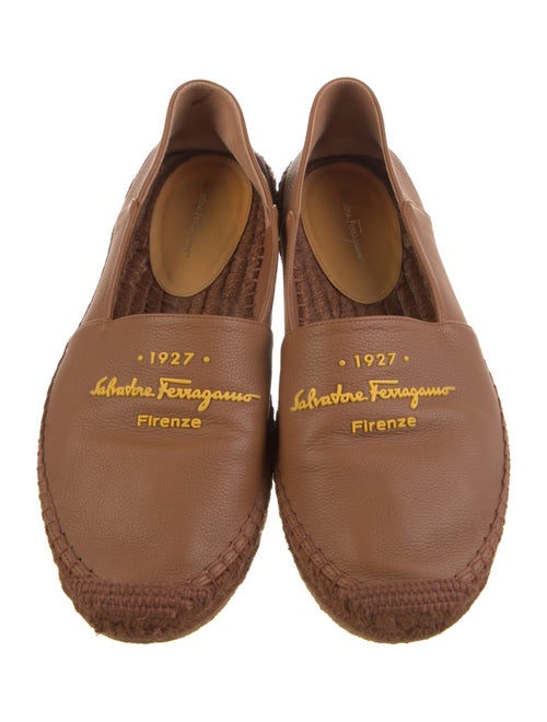 Salvatore Ferragamo Leather Espadrilles