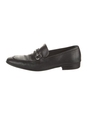 Salvatore Ferragamo Leather Monk Straps