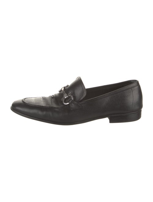 Salvatore Ferragamo Leather Monk Straps