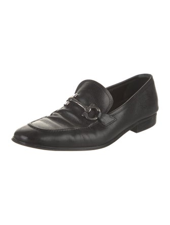 Salvatore Ferragamo Leather Monk Straps