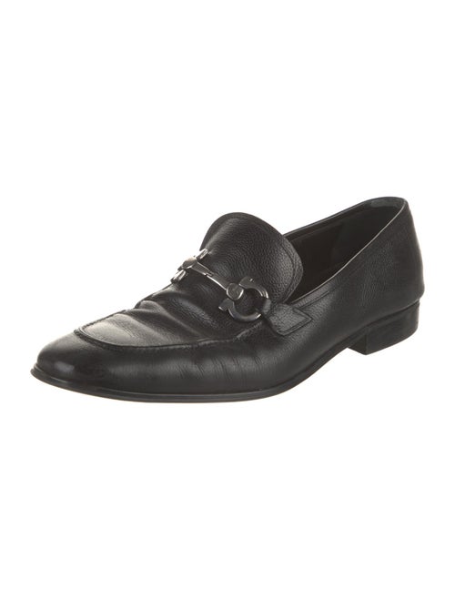 Salvatore Ferragamo Leather Monk Straps