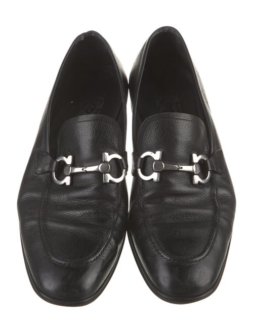 Salvatore Ferragamo Leather Monk Straps