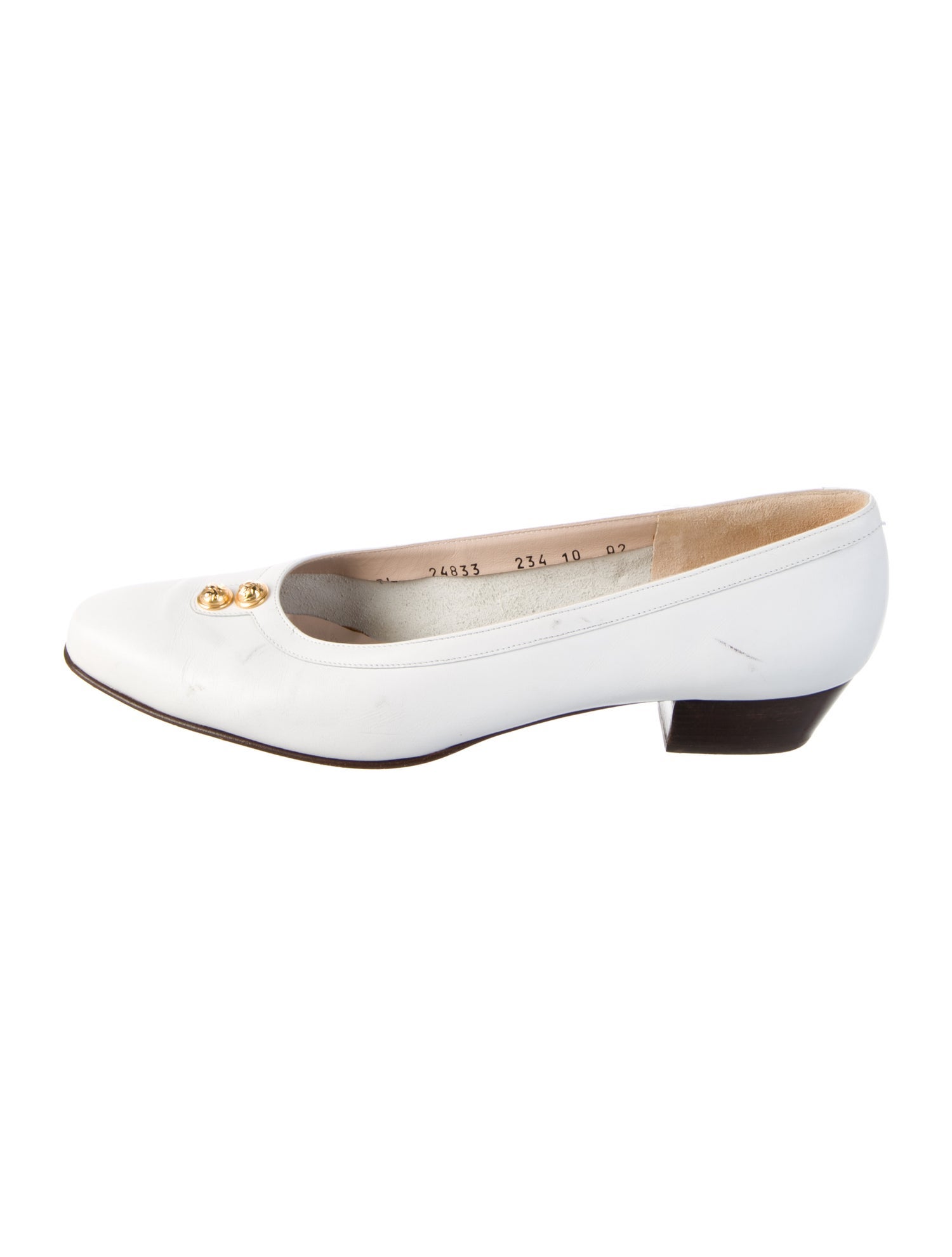 Salvatore Ferragamo Vara Bow Accent Leather Flats