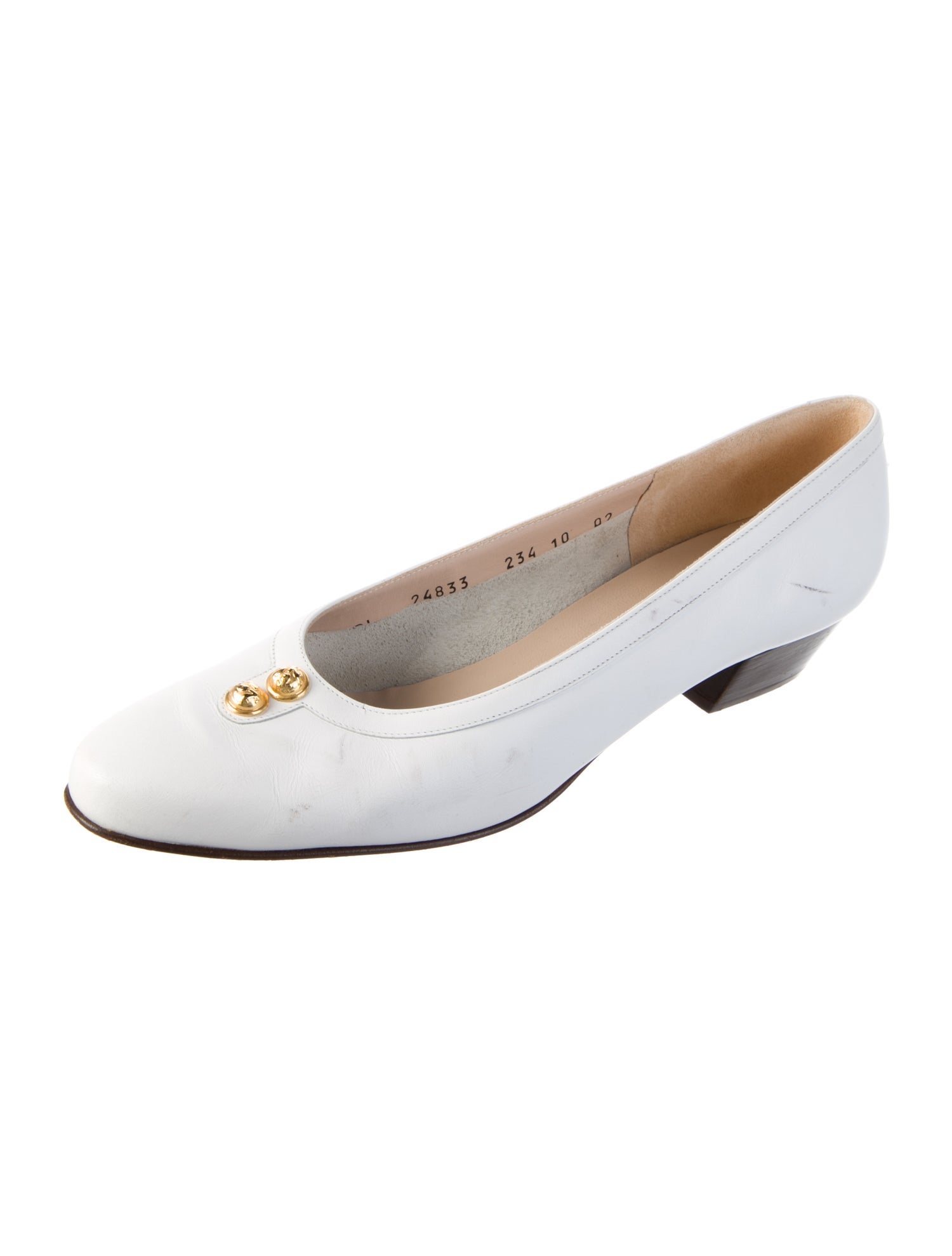 Salvatore Ferragamo Vara Bow Accent Leather Flats