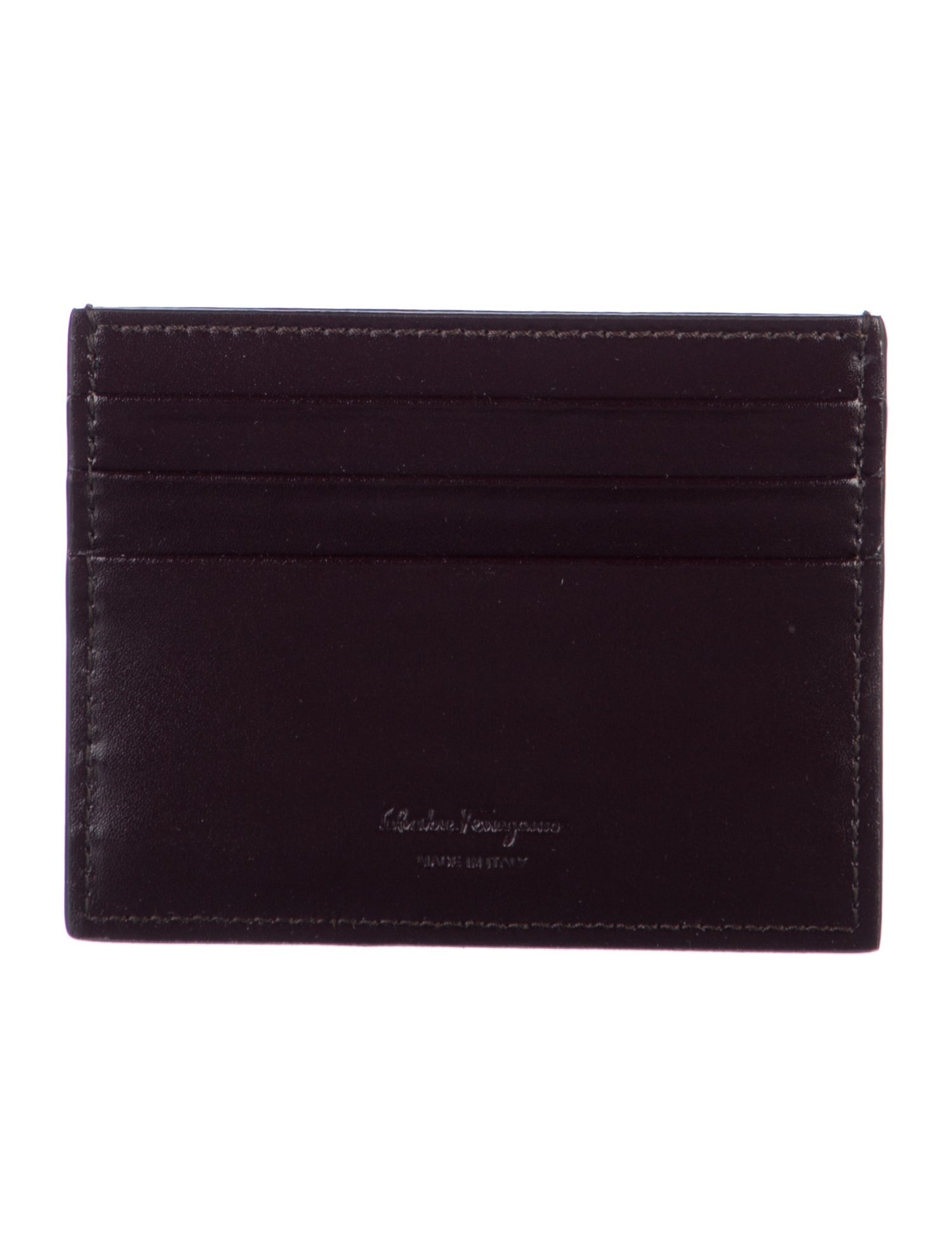 Salvatore Ferragamo Leather Card Holder w/ Tags