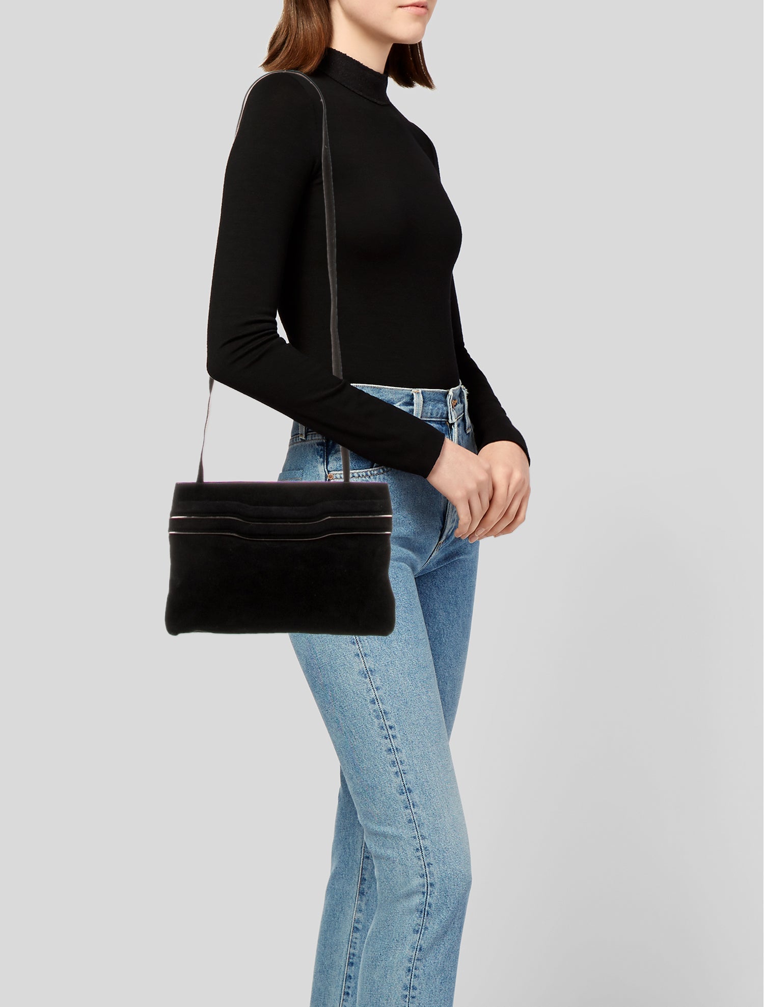 Salvatore Ferragamo Suede Shoulder Bag Vintage