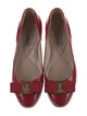 Salvatore Ferragamo Vara Bow Accent Patent Leather Flats