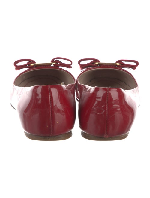 Salvatore Ferragamo Vara Bow Accent Patent Leather Flats