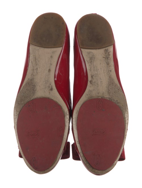 Salvatore Ferragamo Vara Bow Accent Patent Leather Flats