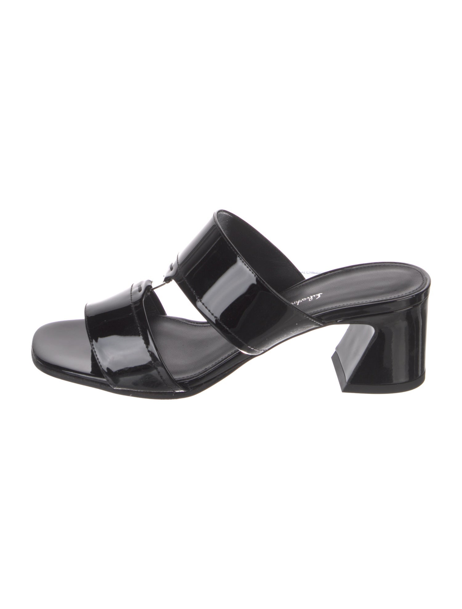 Salvatore Ferragamo Patent Leather Slides