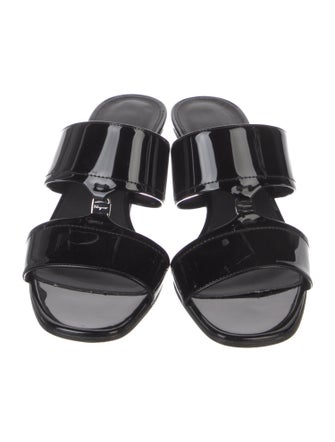 Salvatore Ferragamo Patent Leather Slides