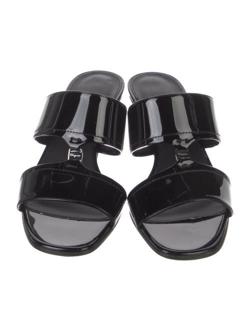 Salvatore Ferragamo Patent Leather Slides