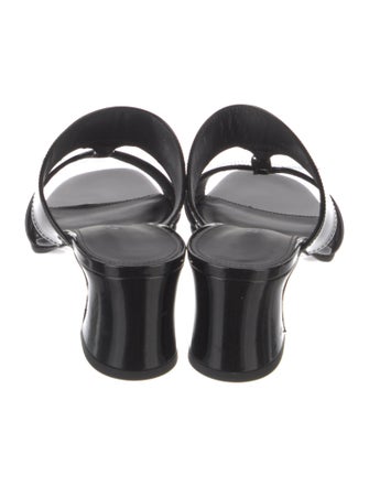 Salvatore Ferragamo Patent Leather Slides