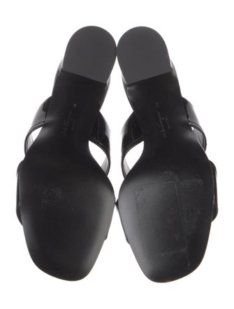 Salvatore Ferragamo Patent Leather Slides