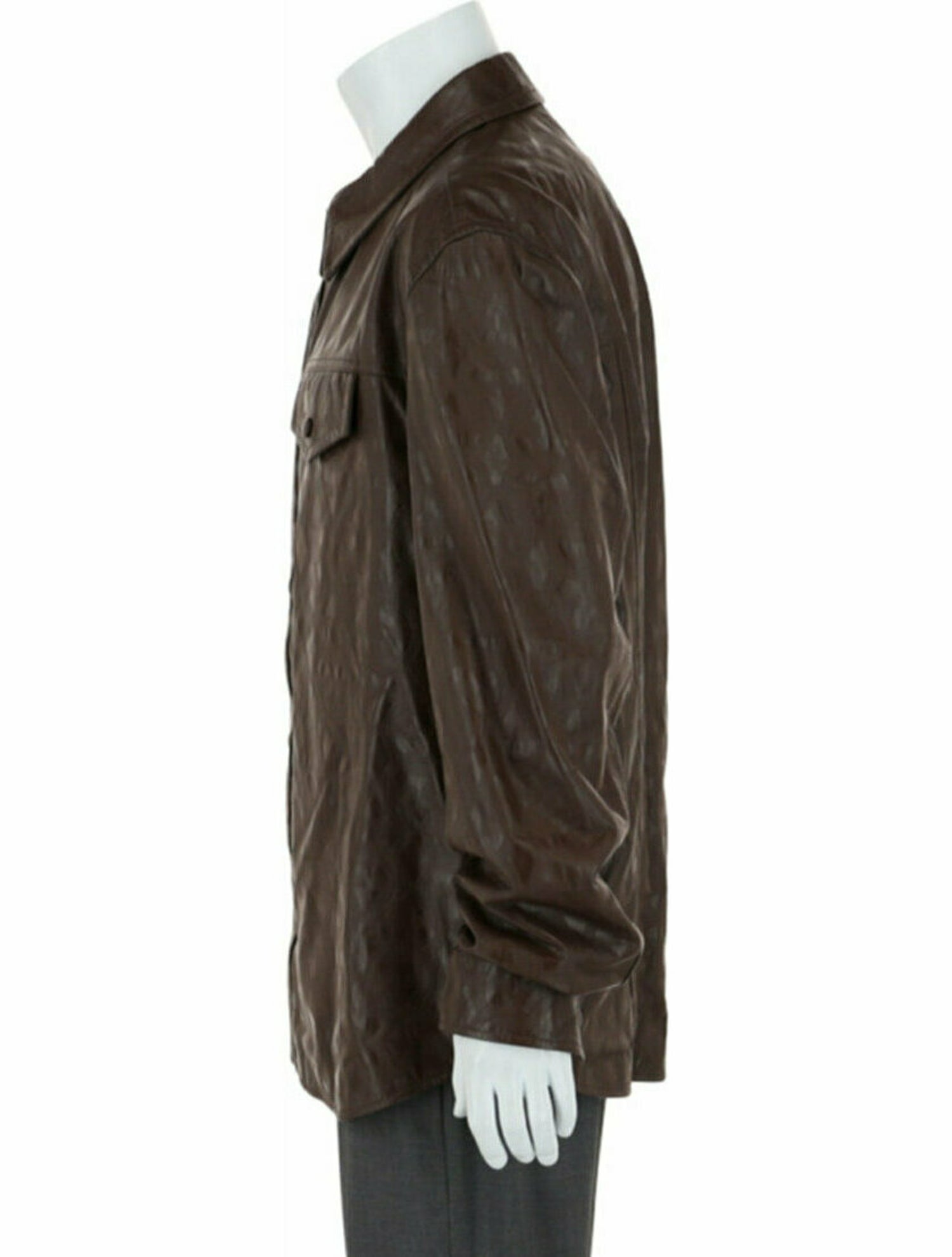 Salvatore Ferragamo Gancini Logo Lambskin Jacket w/ Tags