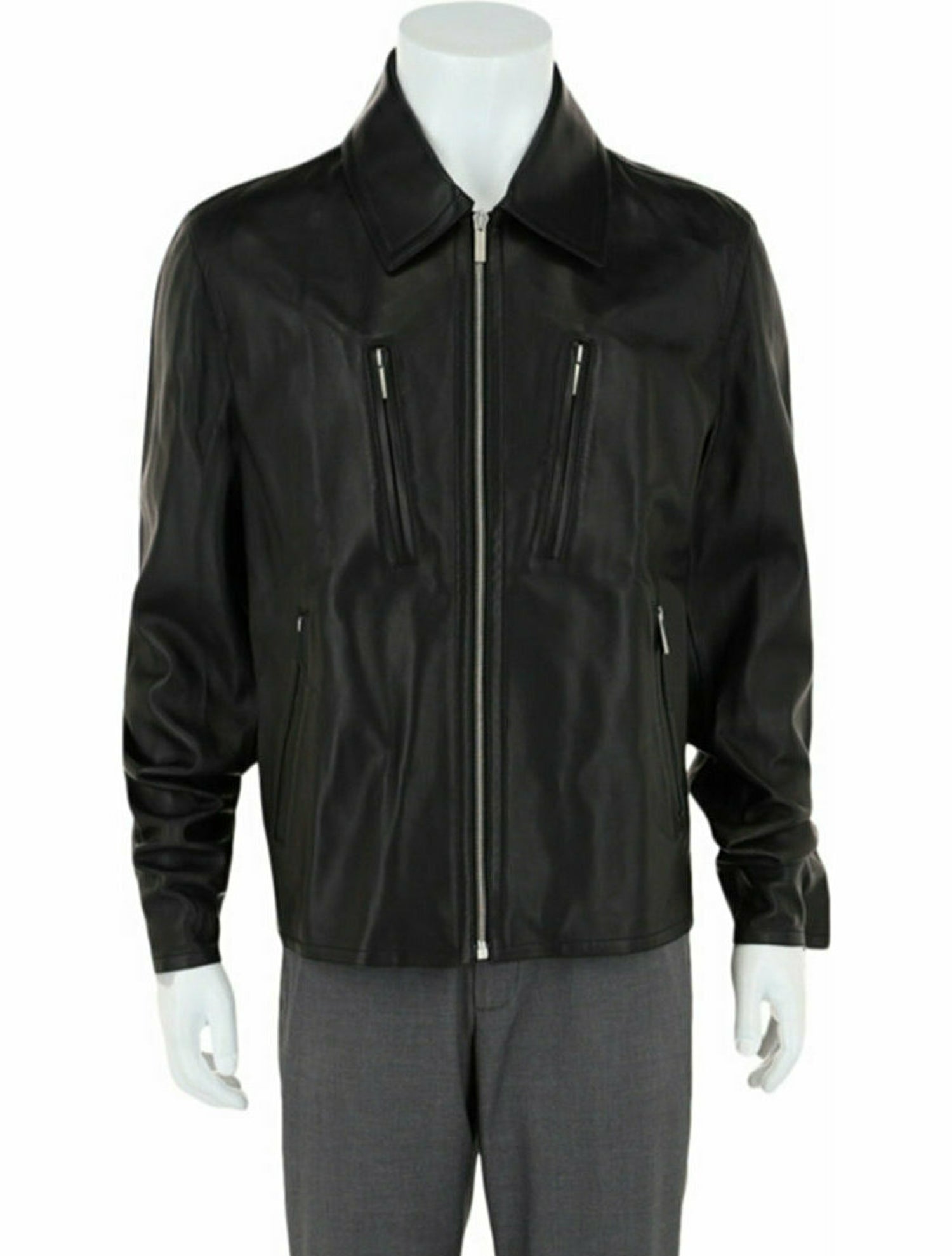Salvatore Ferragamo Lambskin Moto Jacket w/ Tags