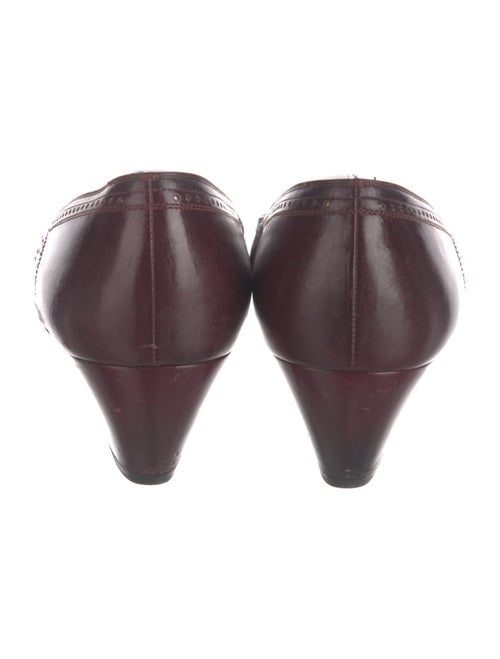 Salvatore Ferragamo Leather Lasercut Accents Pumps