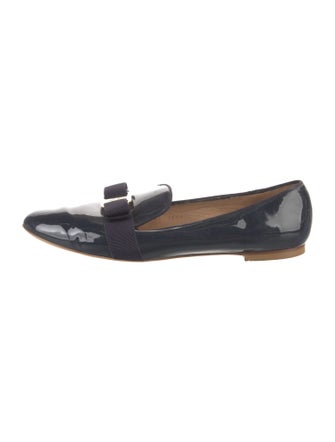 Salvatore Ferragamo Vara Bow Accent Patent Leather Loafers