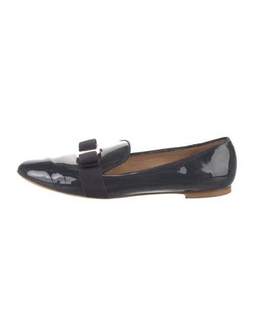 Salvatore Ferragamo Vara Bow Accent Patent Leather Loafers