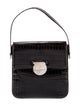 Salvatore Ferragamo Embossed Leather Top Handle Bag