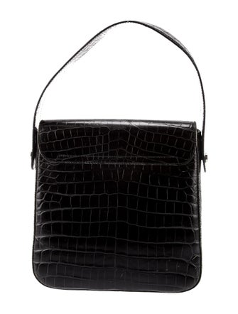 Salvatore Ferragamo Embossed Leather Top Handle Bag