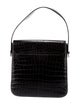 Salvatore Ferragamo Embossed Leather Top Handle Bag