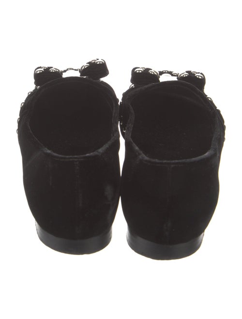 Salvatore Ferragamo Vara Bow Accent Velvet Flats