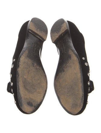 Salvatore Ferragamo Vara Bow Accent Velvet Flats