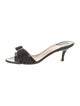 Salvatore Ferragamo Vara Bow Accent Patent Leather Slides