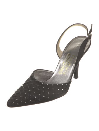 Salvatore Ferragamo Satin Slingback Pumps