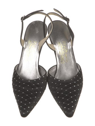 Salvatore Ferragamo Satin Slingback Pumps