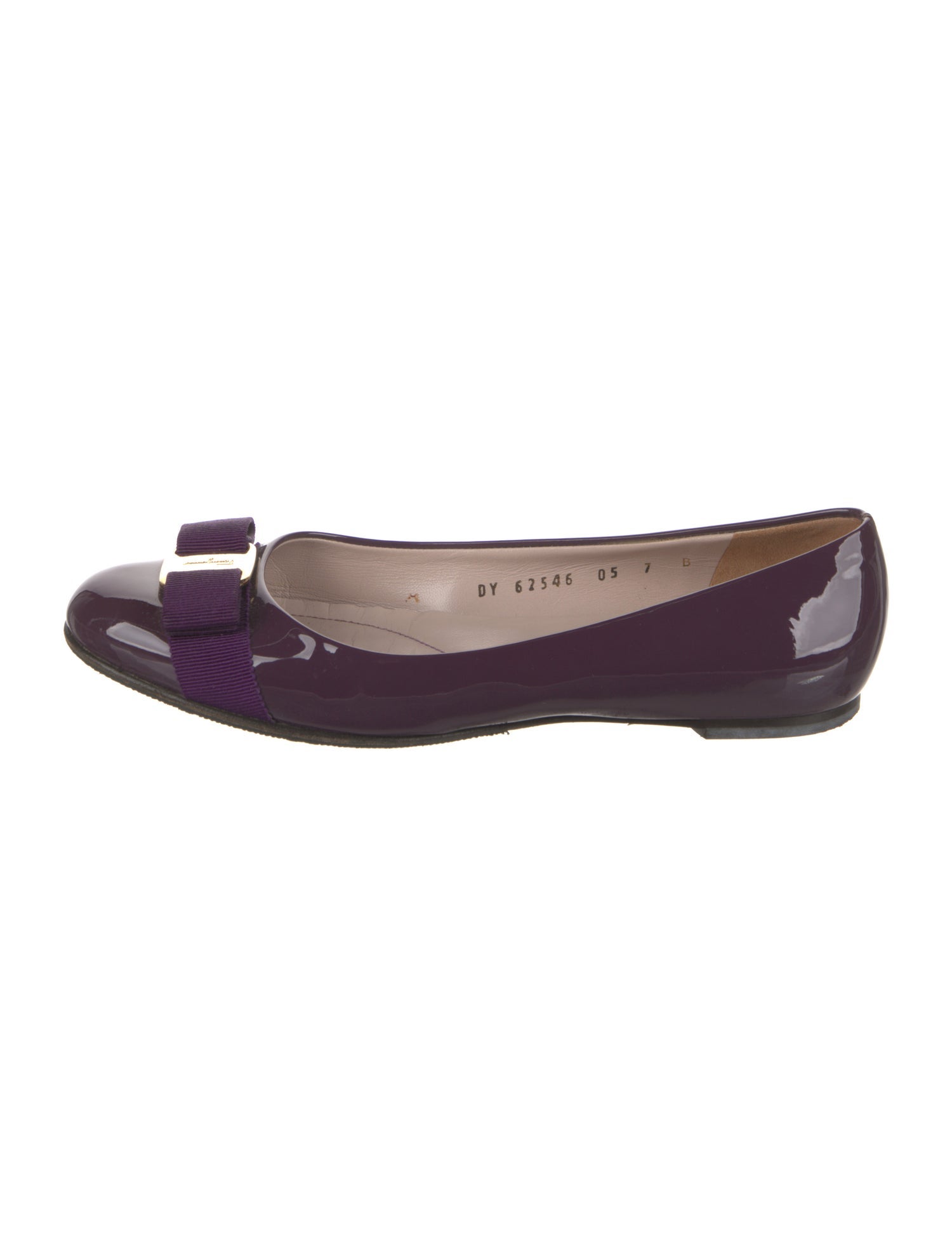 Salvatore Ferragamo Patent Leather Ballet Flats
