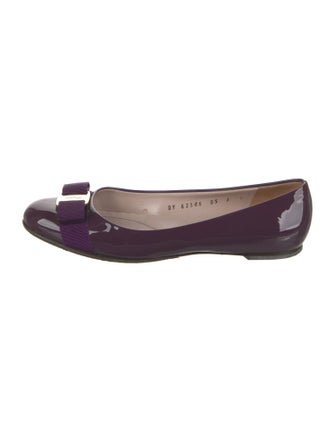 Salvatore Ferragamo Patent Leather Ballet Flats