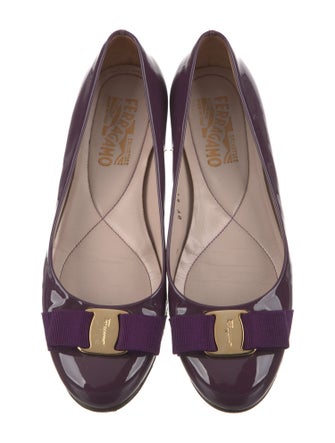 Salvatore Ferragamo Patent Leather Ballet Flats