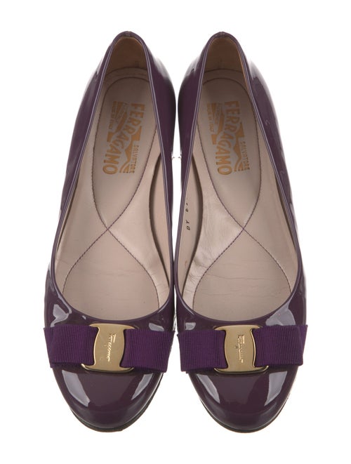 Salvatore Ferragamo Patent Leather Ballet Flats
