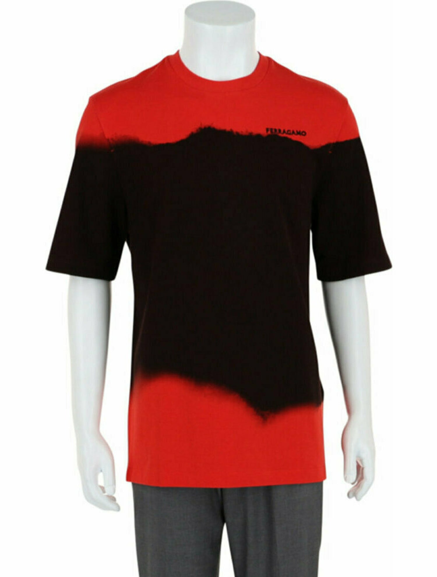 Ferragamo★素敵！Color Block Logo T-Shirt L Gray Ferragamo colour-block Trim T-shirt | Grey | FARFETCH ZA
