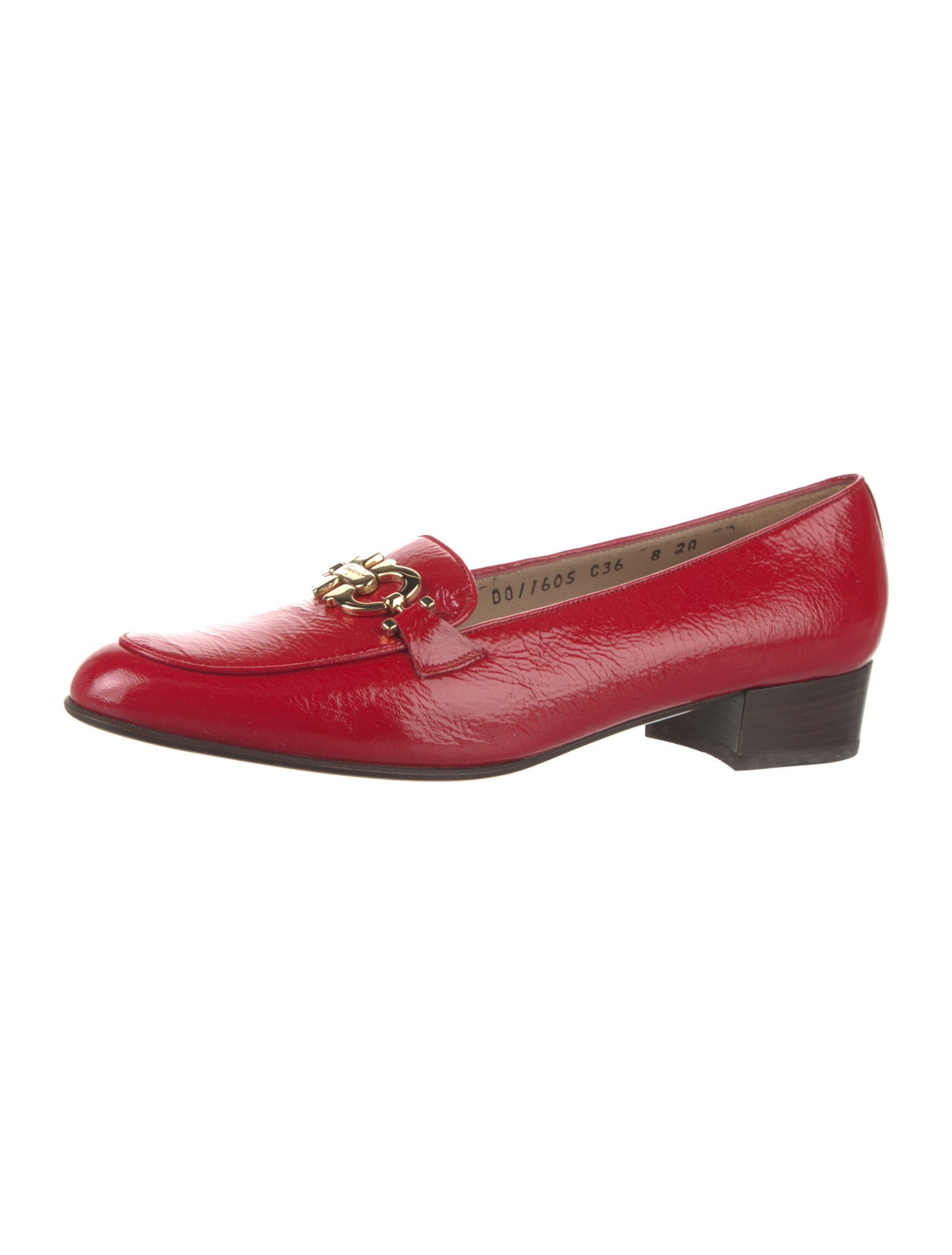 Salvatore Ferragamo Leather Bow Accents Loafers