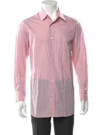 Salvatore Ferragamo Striped Long Sleeve Shirt