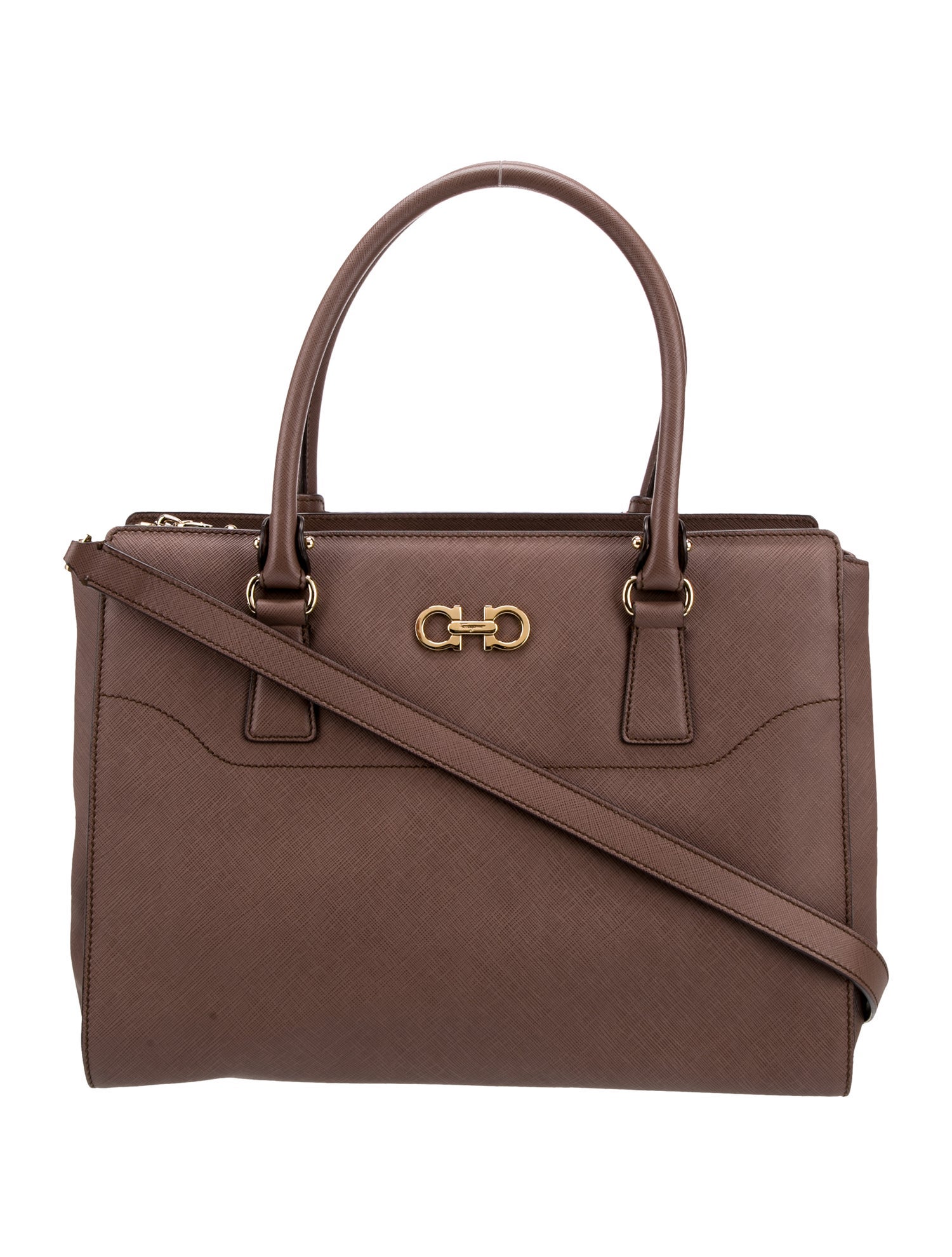 Salvatore Ferragamo Gancini Top Handle Bag